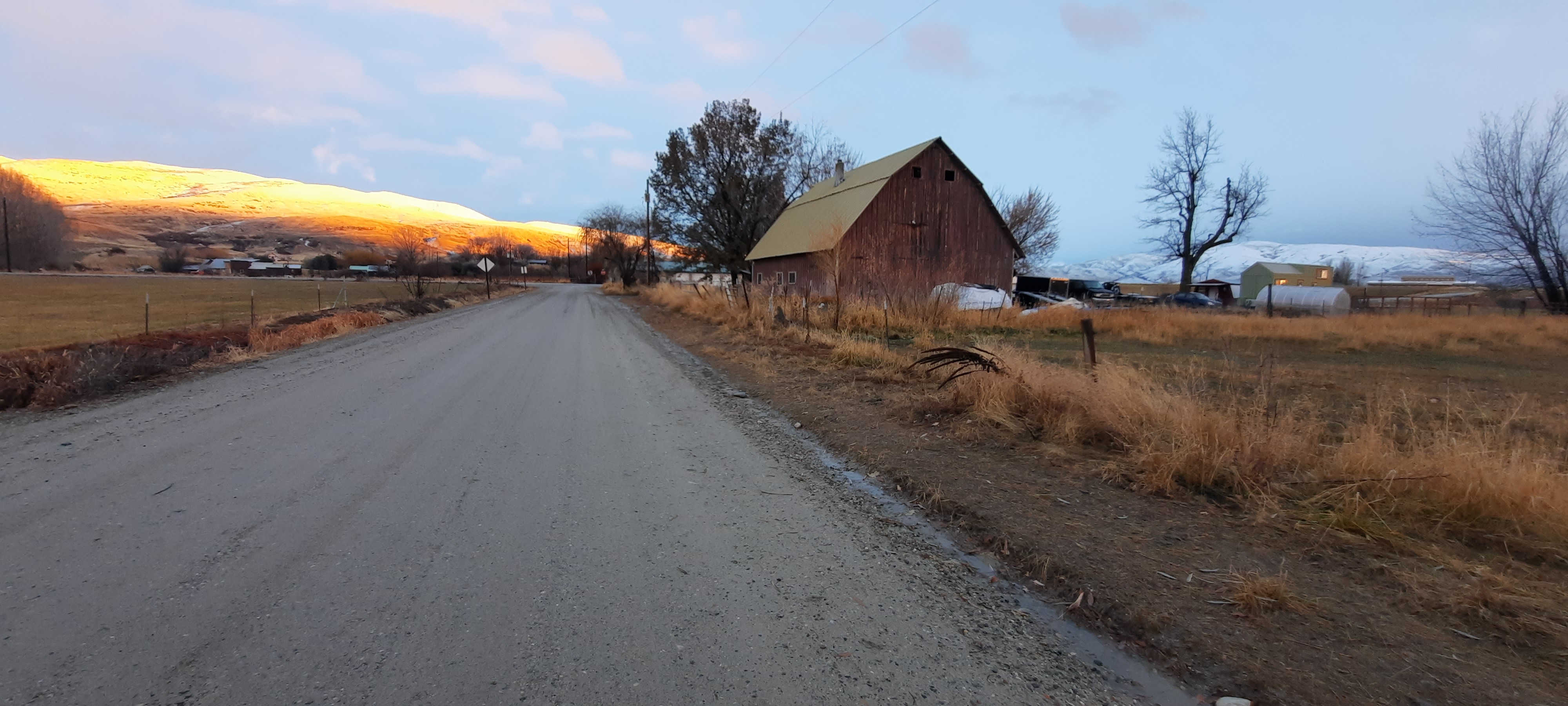 RV camping in the mountains